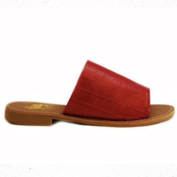 Camel Threads Sahara Sandal in Red Croc - Picture 2 of 2